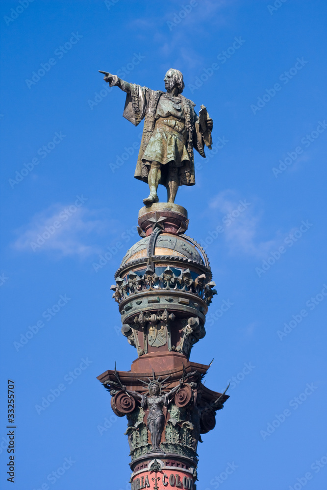 Column of Christopher Columbus in Barcelona