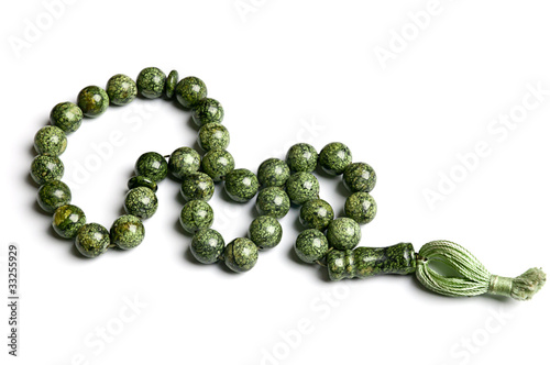 rosary of serpentine stone