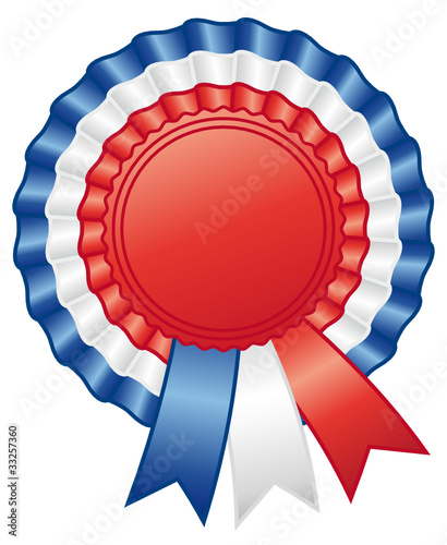 French cockade. Rosette ribbon.