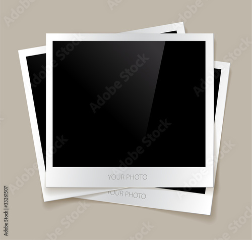 Empty photos vector illustration