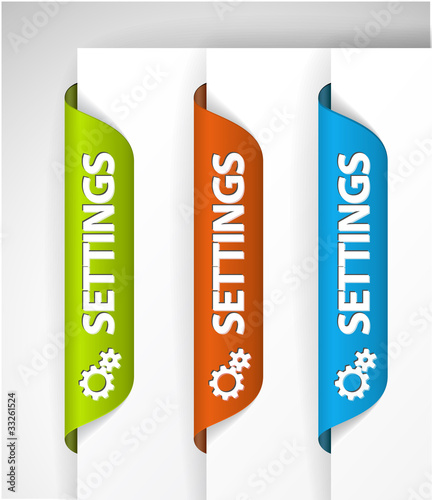 Settings Labels / Stickers