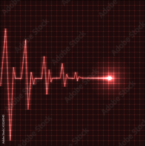 Abstract heart beats cardiogram