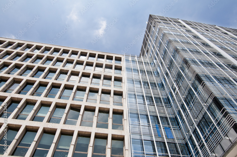 Office building on a background