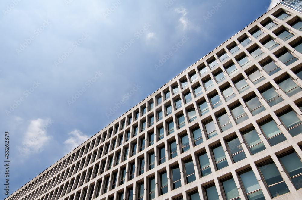 Office building on a background