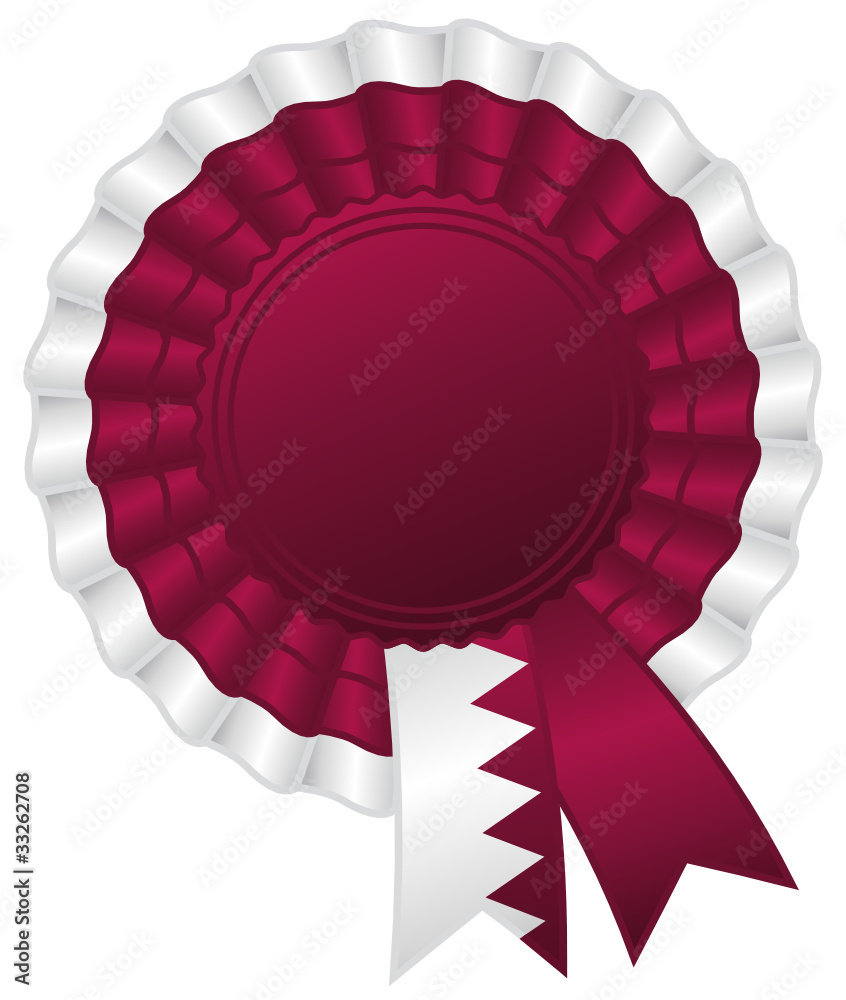 Qatar cockade. Rosette ribbon. Qatar cockade. Rosette ribbon.