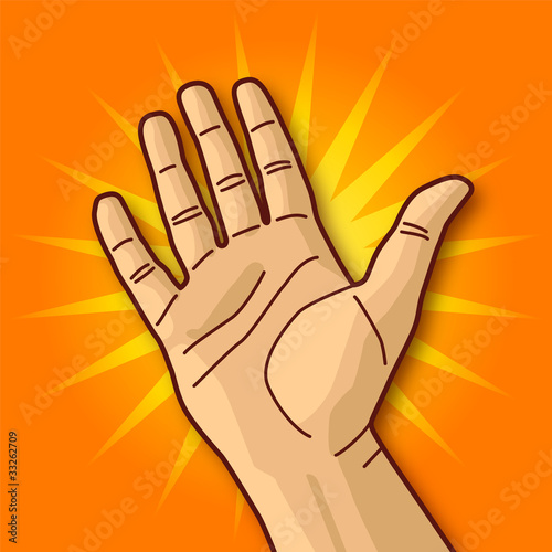 Hand orange 06