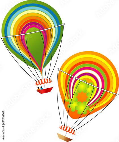 Colored balloons