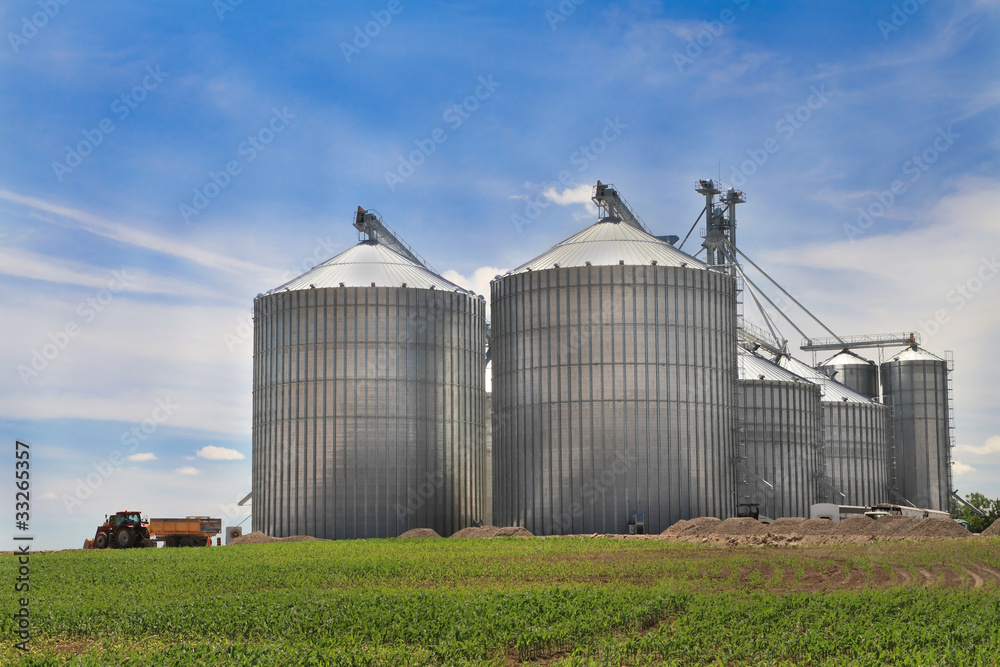 Naklejka premium metal silo