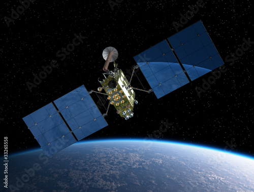 Fototapeta Naklejka Na Ścianę i Meble -  Modern navigation satellite