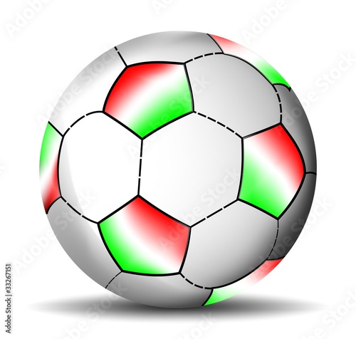 Italian soccer ball, vector