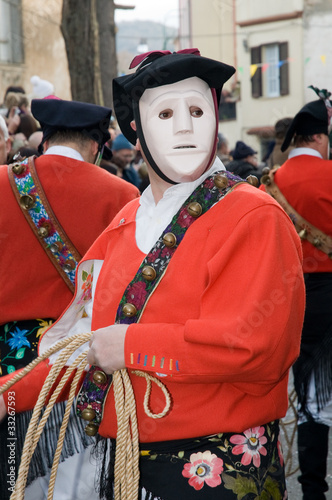 Sardinia, Italy: "Issohadores" traditional Mamoiada's mask