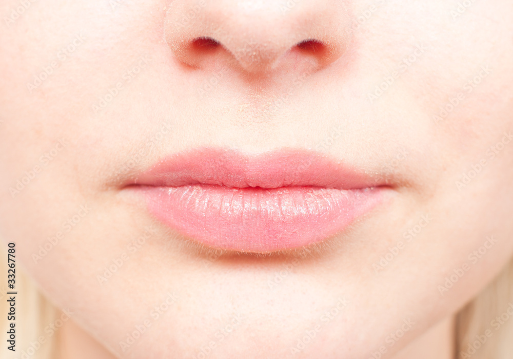 Obraz premium Close-up details of a woman's face
