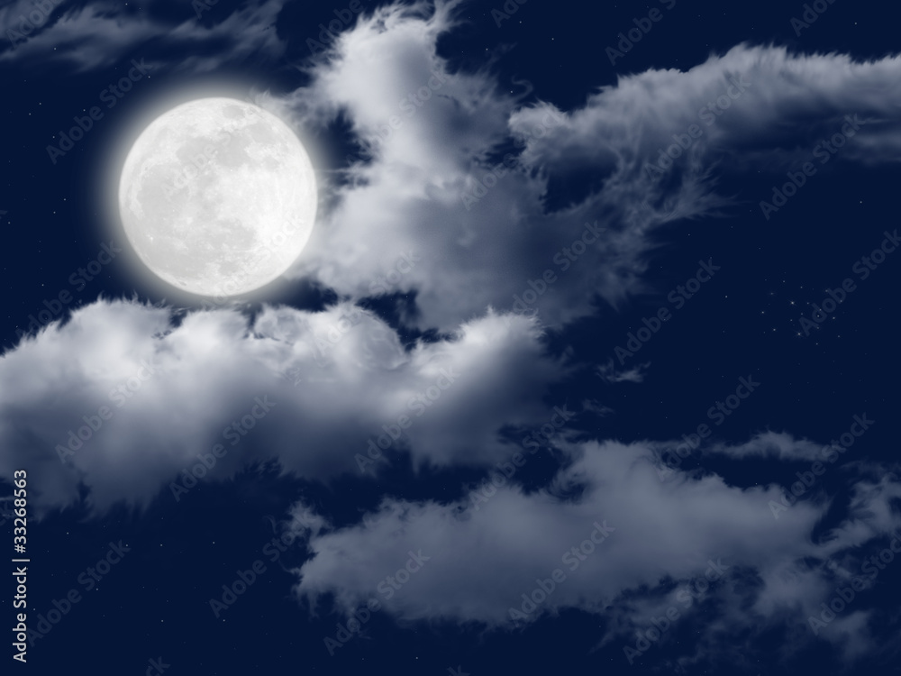Moon in clouds Moon in clouds