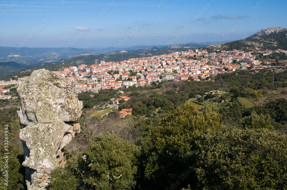 Sardinia, Italy: view of Calangianus