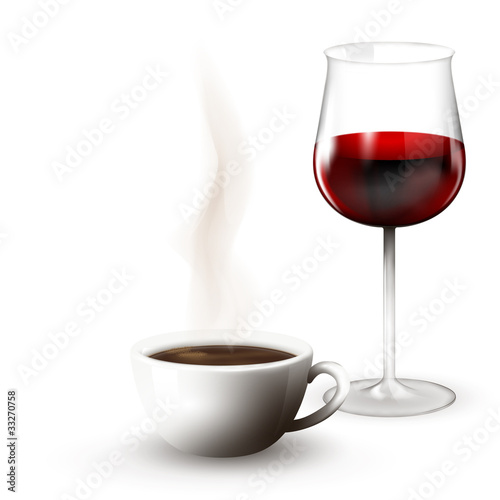 coffee and wine