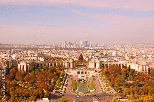Birds Eye View Of Paris In The Autumn 8