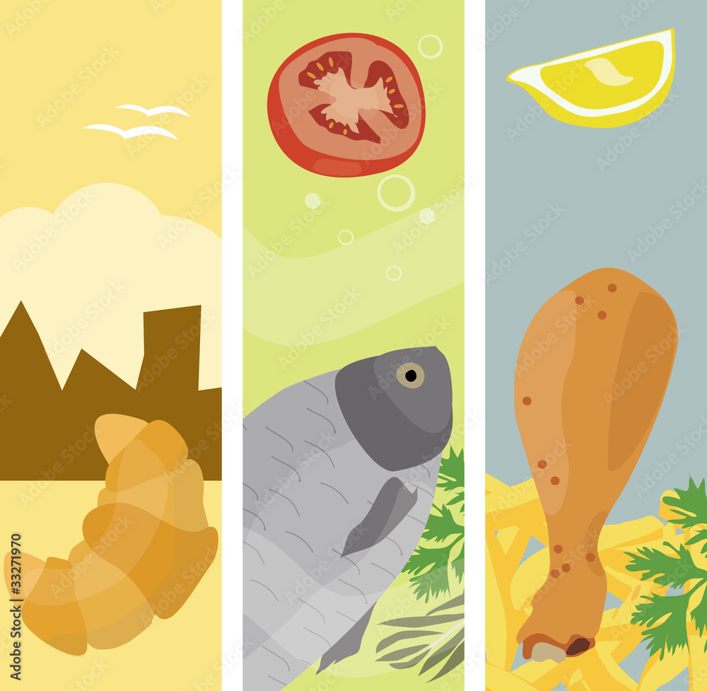 Summer food banners