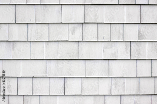 Whitewashed shingle siding