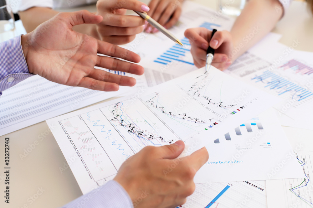 financial and business documents on the table financial and business documents on the table