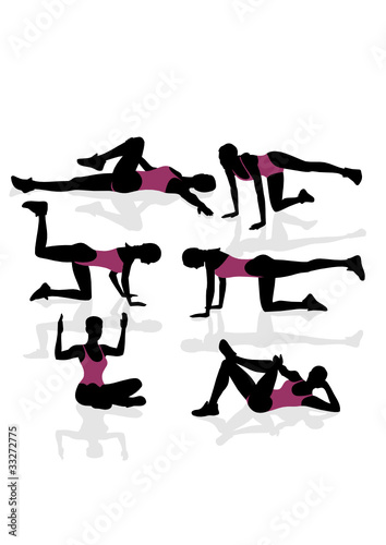 silhouettes of athletes involved in sports