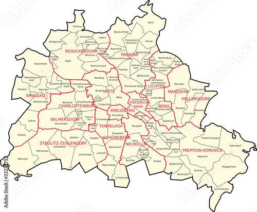 Berlin  Bezirke  Ortsteile