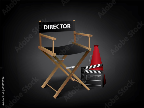 Movie director chair