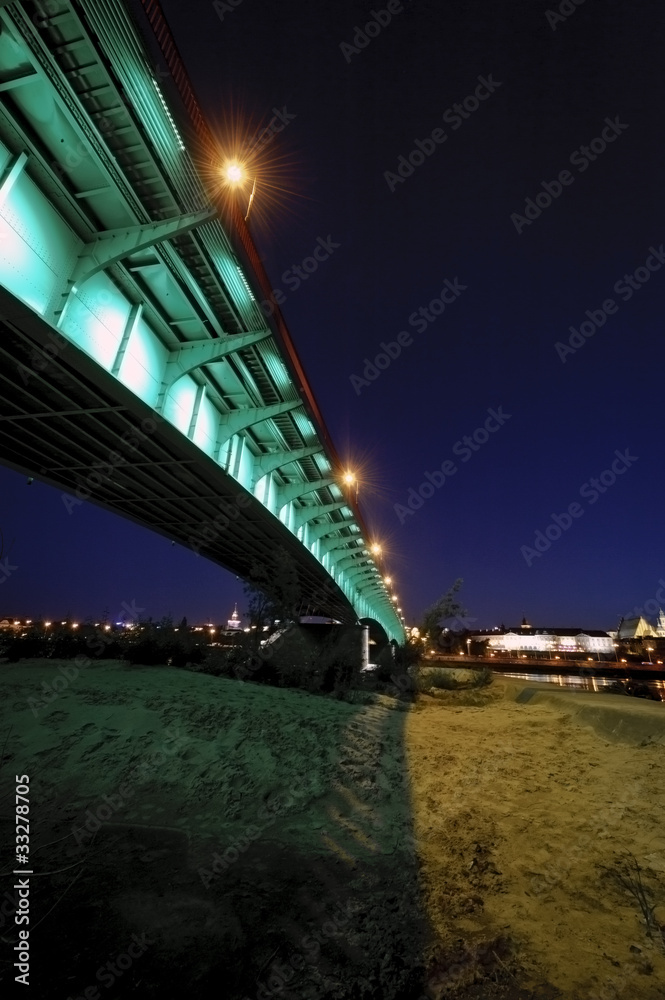 Fototapeta premium Bridge over the Vistula river