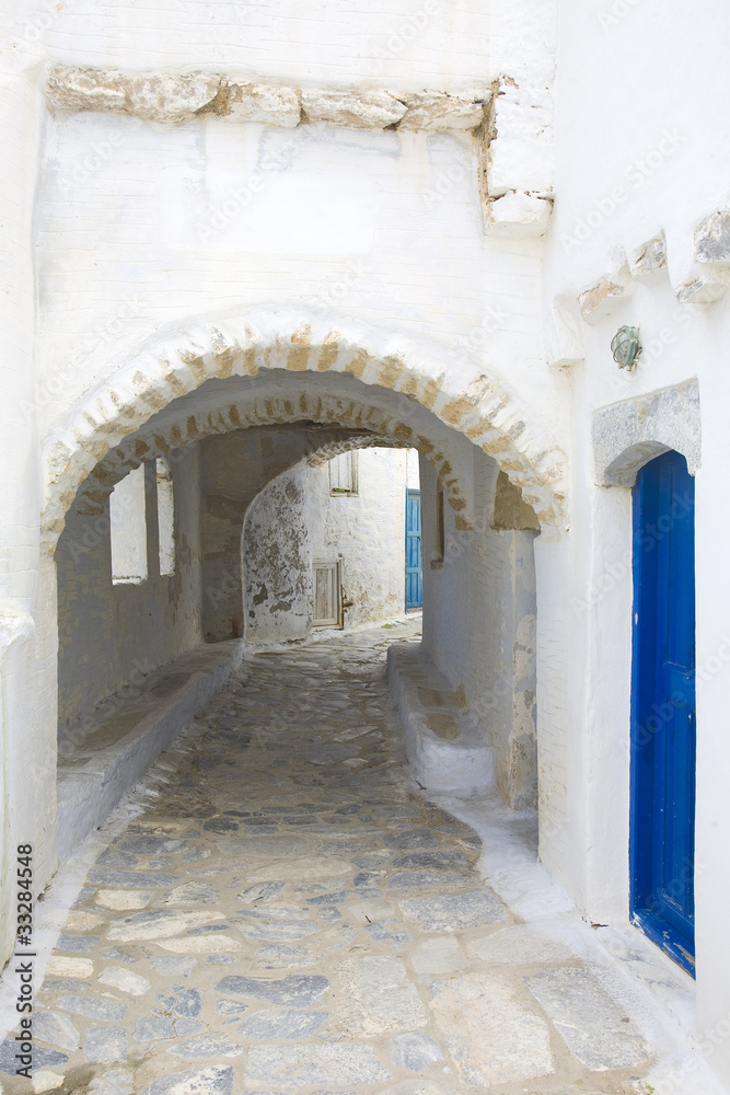 Naklejka premium grèce; cyclades; amorgos : village de thoralia
