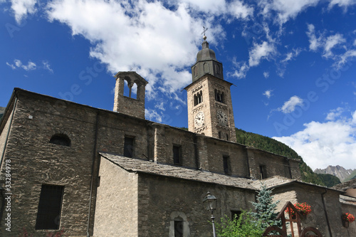 Tableau sur toile church in Morgex, Italy