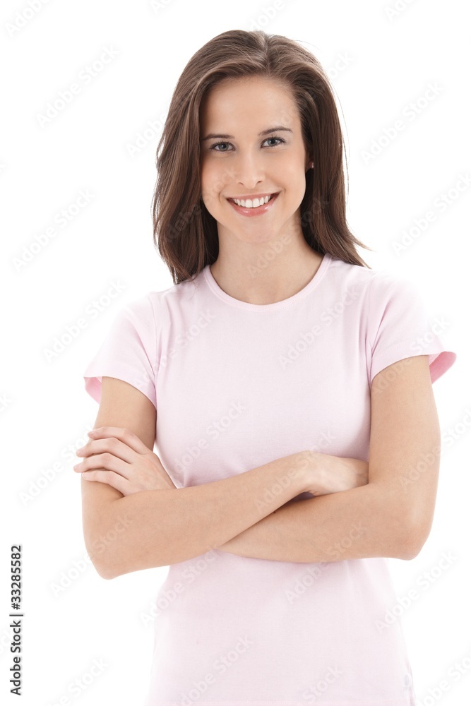 Confident college student girl Confident college student girl