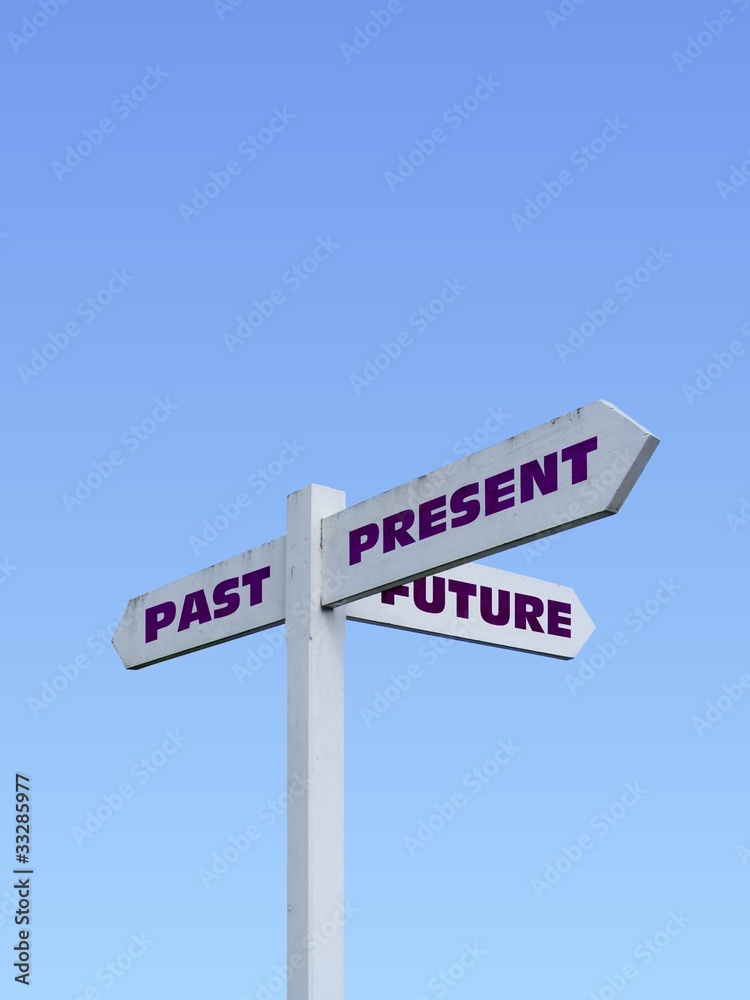 Obraz premium Signpost and text
