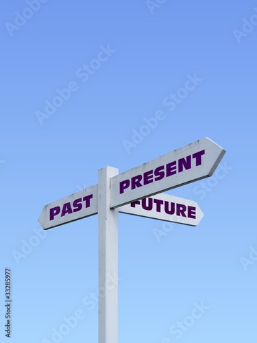 Signpost and text