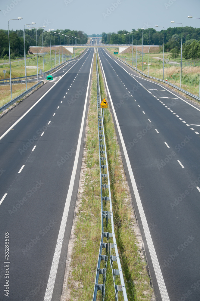 Fototapeta premium empty asphalt highway