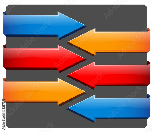 BLOCK ARROWS (flowchart connectors banners web buttons shapes)