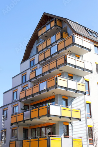 Moderne Balkonfassade
