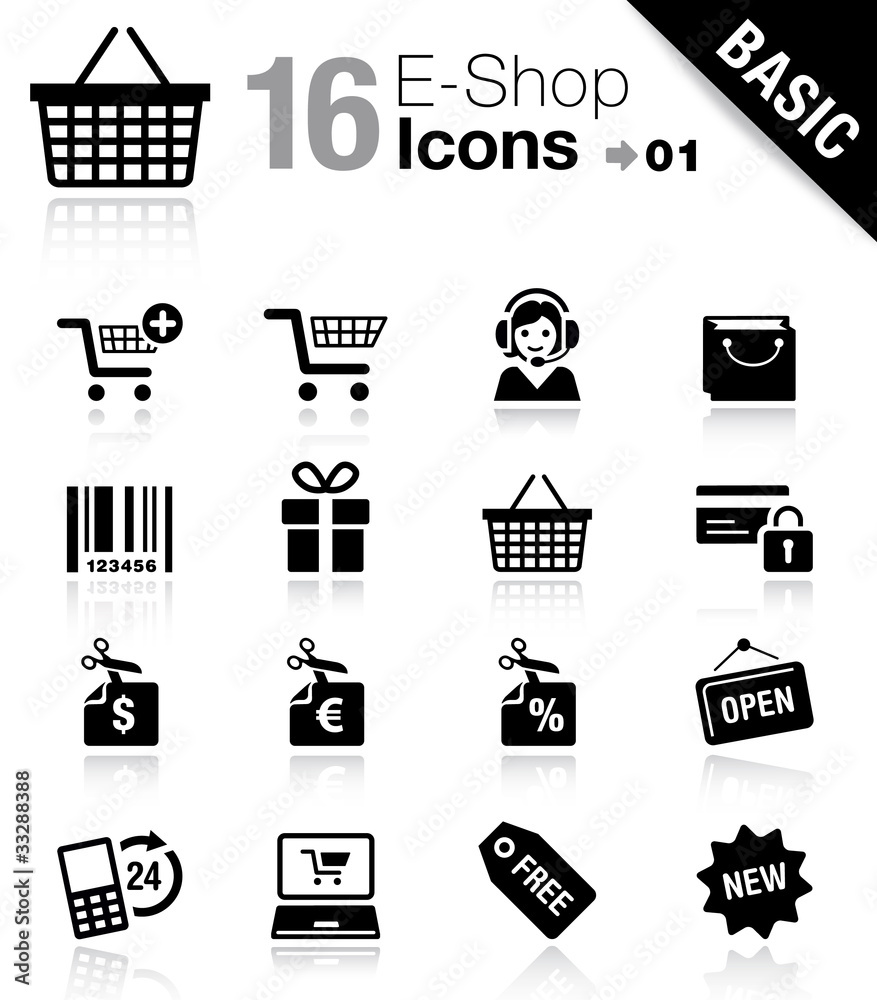 Basic - E-shop icons