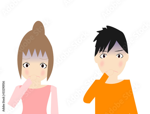 体調不良の子供