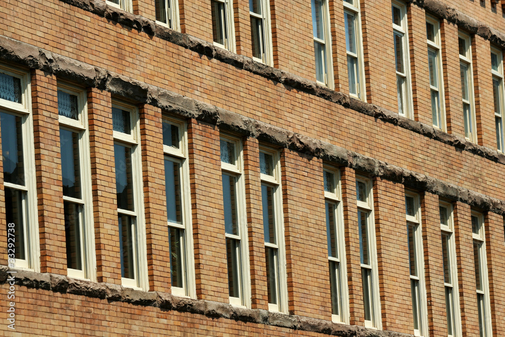 Obraz premium Rows of windows on a building