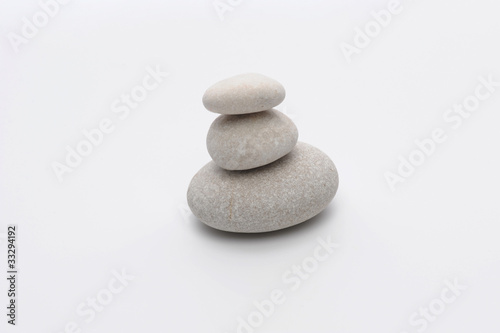 pile of stones isolated