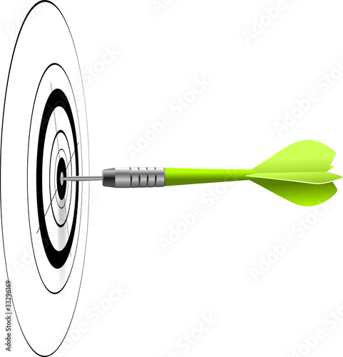 competitive business - target shooting over white