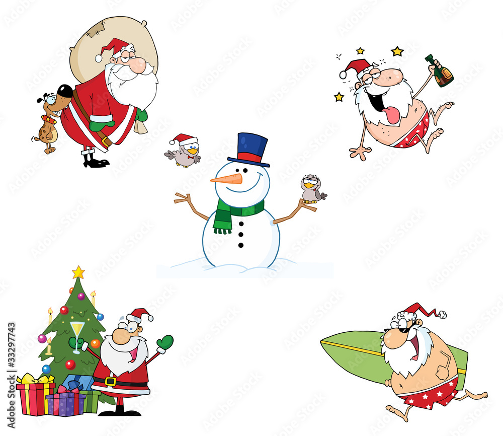 Holidays Cartoon Characters-Vector Collection
