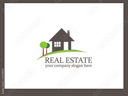Immobilien Logo - Real Estate - Vector Template No. 11