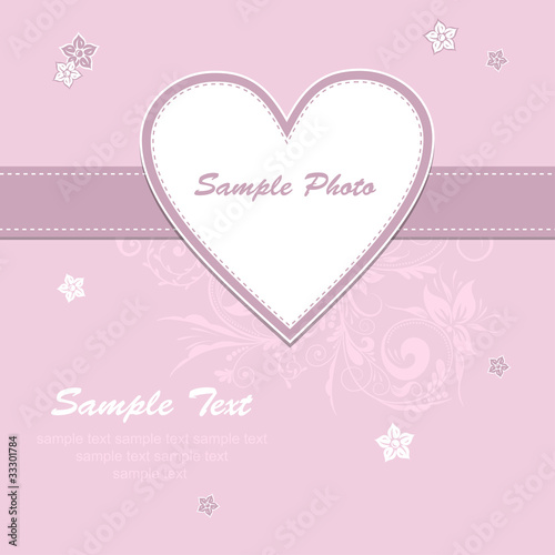 Template greeting card, vector