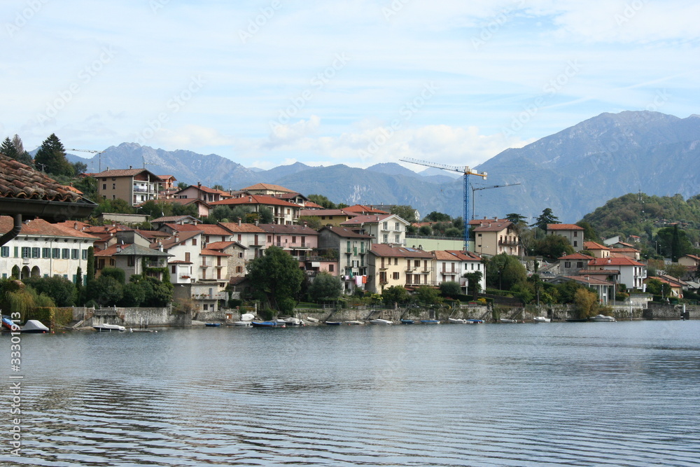 Village on Lake Como in Italy