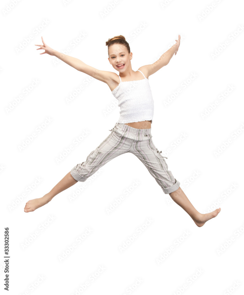 jumping teenage girl jumping teenage girl