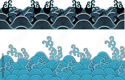repeated ocean wave pattern