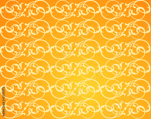 stoff Muster swirl orange Tapete Kleidersfoff