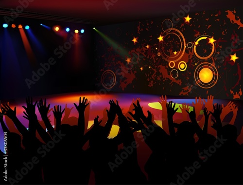 Dance Party - colored backg...