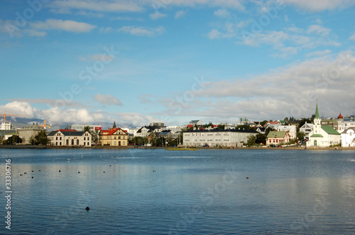 Panoramic view of Reykjavik, Iceland