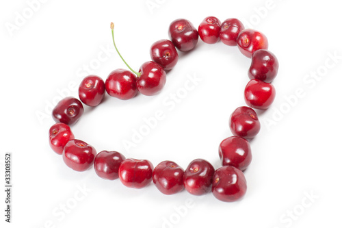 heart-shaped cherries